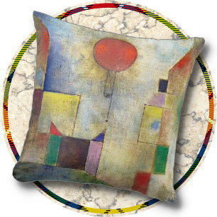 WERFKUSSEN - "Roter Ballon" (1922) - Paul Klee Kissen