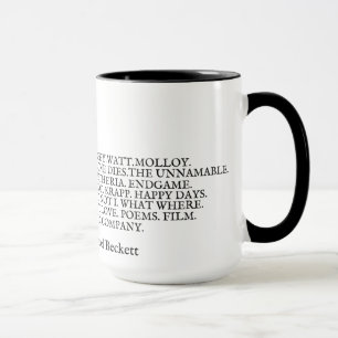 Werk Samuel Beckett zerteilt Tasse