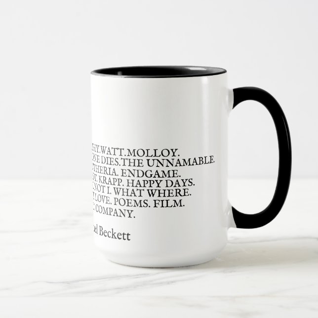 Werk Samuel Beckett zerteilt Tasse (Rechts)