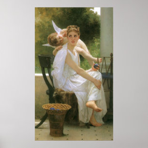 Werk unterbrochen von Bouguereau, Angel Portrait Poster