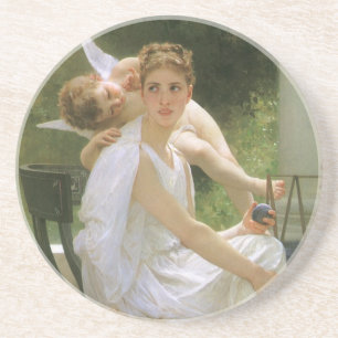 Werk unterbrochen von Bouguereau, Angel Portrait Untersetzer