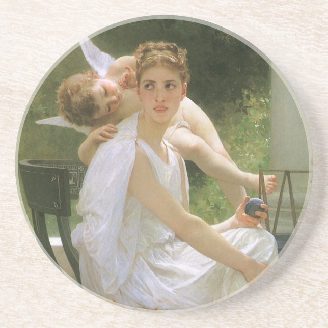 Werk unterbrochen von Bouguereau, Angel Portrait Untersetzer (Vorne)