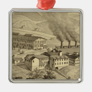 Werke der Central Glass Company in West Virginia Silbernes Ornament