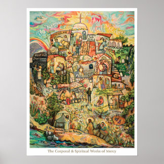 Werke des Barmherzigen Klassenzimmers Poster