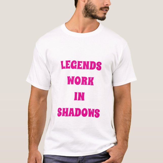 Werke des legendären Schattenkönigs Luxus Weißer T T-Shirt (Vorderseite)