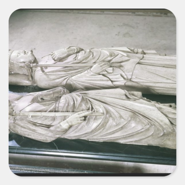 Werke von Philippe III des Kühnen und Philippe Quadratischer Aufkleber (Vorderseite)