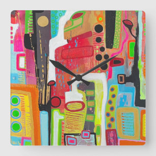 Werksschaltuhr Quadratische Wanduhr