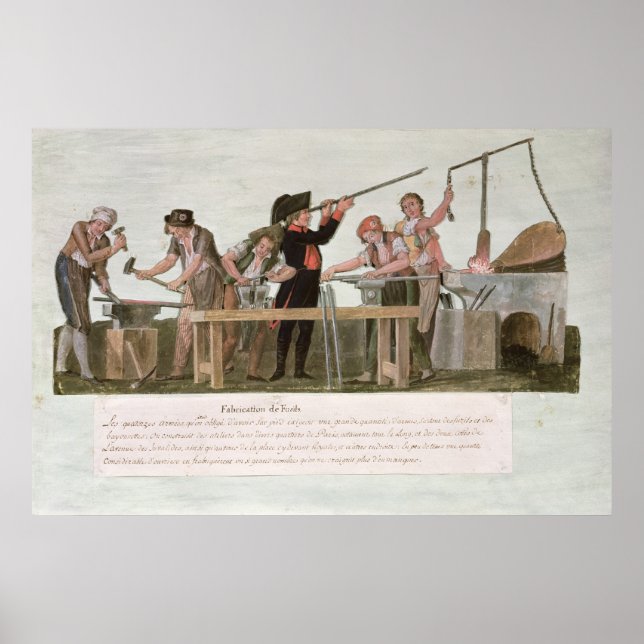 Werkstatt der Rifle Makers, 1793 Poster (Vorne)