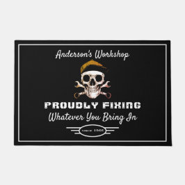 Werkstatt für jeden Namen, der stolz auf die Beheb Fußmatte