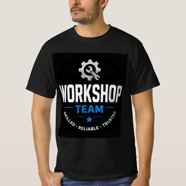 ⚙️ Werkstatt-Team Modern Garage⚙️ T-Shirt (Vorderseite)