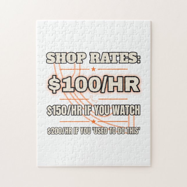 Werkstattkosten 100$/Std. — Puzzle (Vertikal)