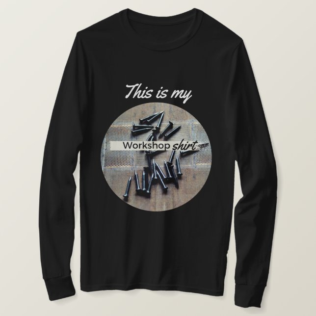 Werkstattwerkstatt Schuhhöhle Werkzeuge T-Shirt (Design vorne)