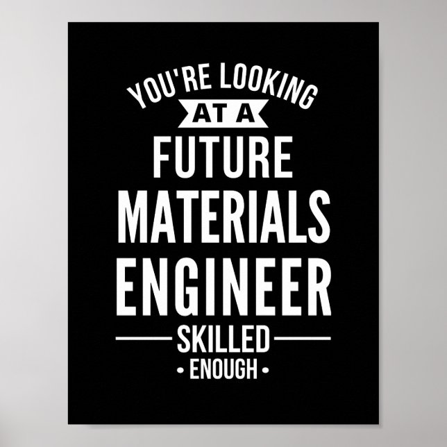 Werkstoffgeschenk Poster (Vorne)