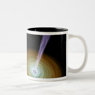 Werkstoffstrahlen Zweifarbige Tasse