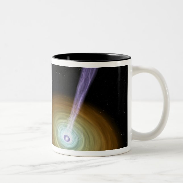 Werkstoffstrahlen Zweifarbige Tasse (Rechts)