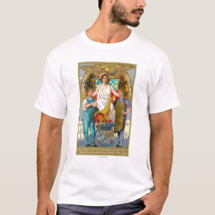 Werktags-Andenken-Arbeiter mit Dame Justice T-Shirt