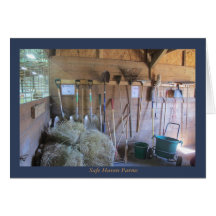 Werkzeug-Gestell an den sicherer Hafen-Bauernhöfen