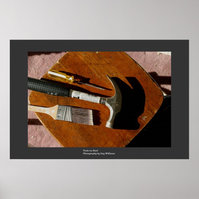 Werkzeuge an der Börse Poster (Vorne)