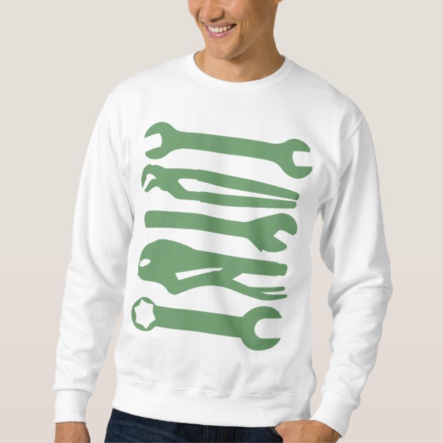 Werkzeuge - Armee-Grün Sweatshirt (Vorderseite)