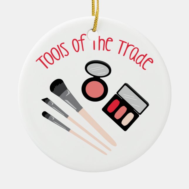 Werkzeuge des Handels Keramik Ornament (Vorne)