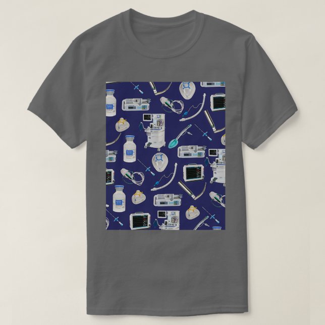 Werkzeuge des Handelsraums BLUE Anästhesie Anästhe T-Shirt (Design vorne)