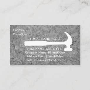 Werkzeuge für beruflich-Builder-Tischlerwerkzeuge Visitenkarte