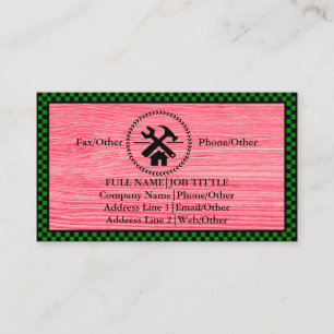 Werkzeuge für beruflich-Builder-Tischlerwerkzeuge Visitenkarte