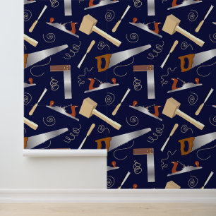 Werkzeuge für die Zimmereinrichtung Spaß beim Arbe Tapete