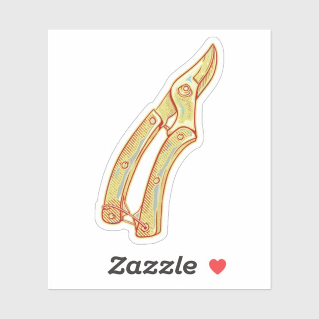 Werkzeuge für Gartenbau Aufkleber (Blatt)