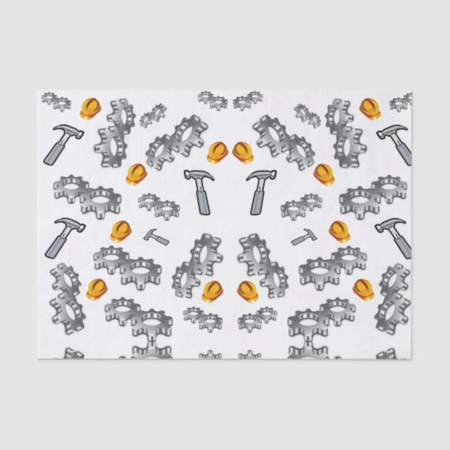 Werkzeuge für Papiere aus dekorativen Geweben Seidenpapier (Vorderseite)