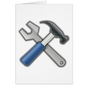 Werkzeuge, Hammer und Schlüssel