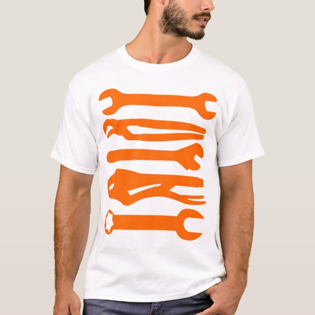 Werkzeuge - Orange T-Shirt (Vorderseite)