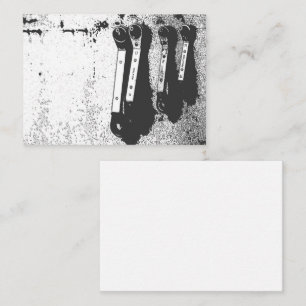 Werkzeuge Spanners Mechanical Industrial Feel Begleitkarte