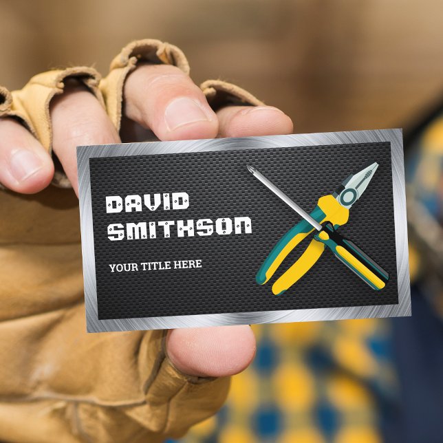 Werkzeugen für die Reparatur von Kohlenfaser-Handy Visitenkarte (Von Creator hochgeladen)