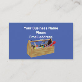 Werkzeugkasten mit Tools Visitenkarte