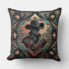 Werkzeugleder Print Cowboy Kissen