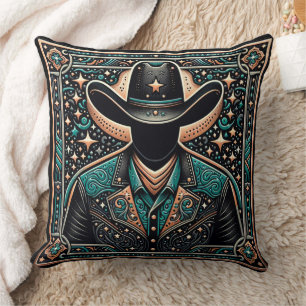 Werkzeugleder Print Cowboy Kissen