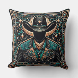Werkzeugleder Print Cowboy Kissen