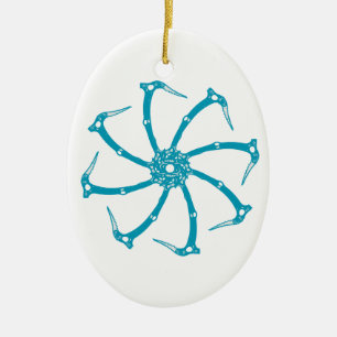 Werkzeugspindel Keramik Ornament