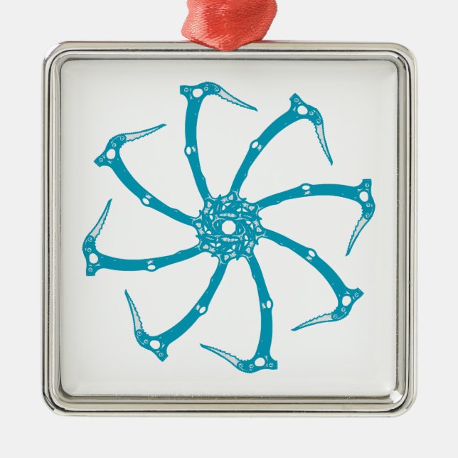 Werkzeugspindel Ornament Aus Metall (Vorne)