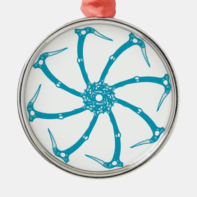 Werkzeugspindel Ornament Aus Metall (Vorne)