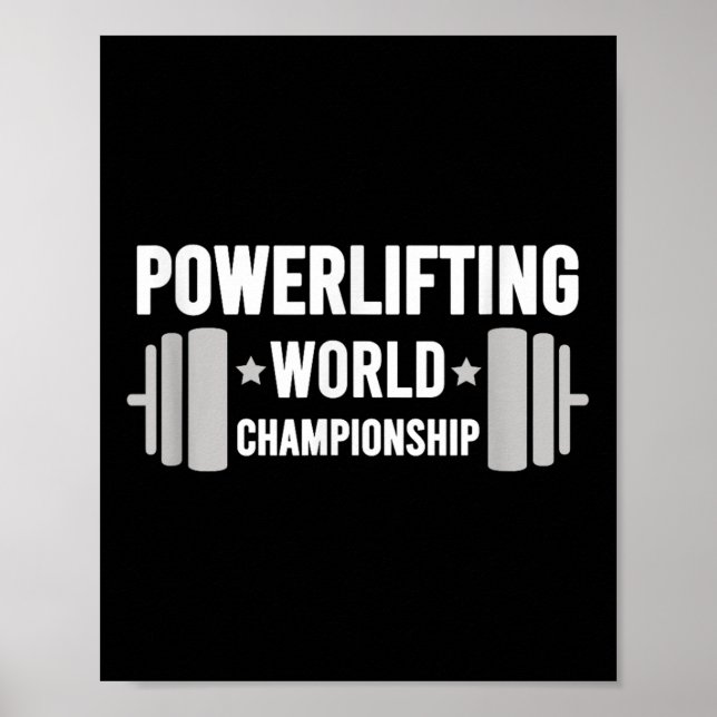 Werlifter Motivational Gym Werlifting World Chamon Poster (Vorne)