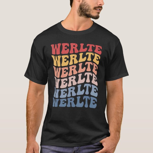 Werlte City Groovy Retro T-Shirt (Vorderseite)
