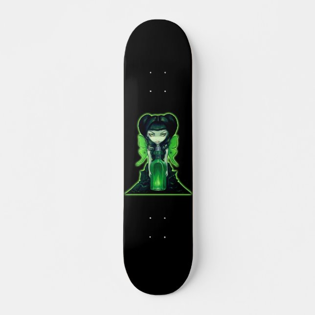 Wermut feenhaftes gotisches Absinth-Kunst Skateboard (Vorne)