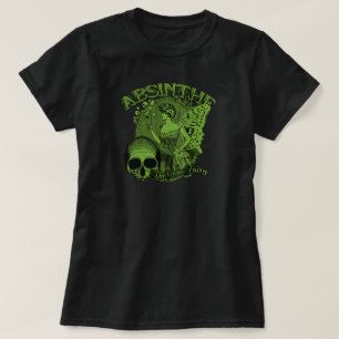 Wermut-grüne feenhafte Dame T-Shirt
