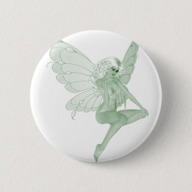 Wermut-Kunst-Unterzeichnungs-Grün-Fee 1A Button (Vorderseite)