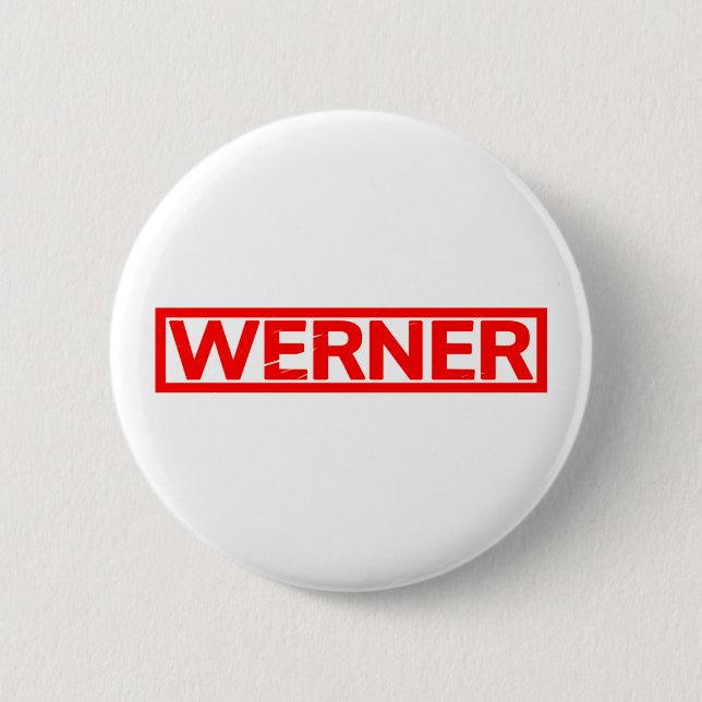 Werner Briefmarke Button (Vorderseite)