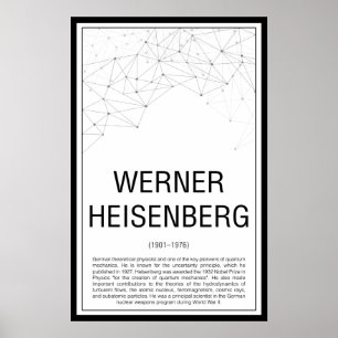 Werner Heisenberg Poster