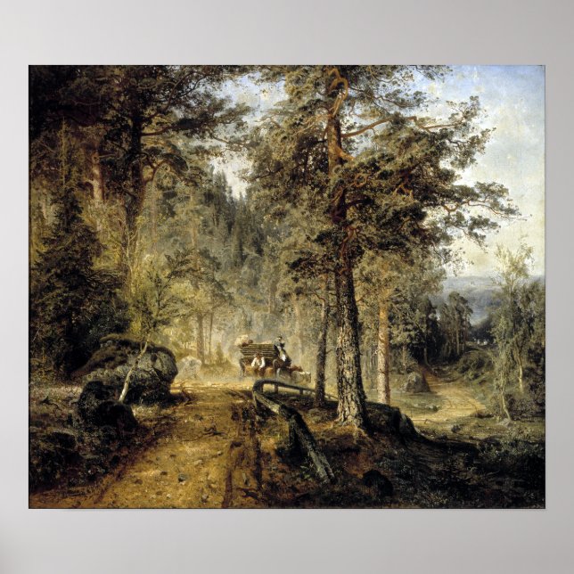 Werner Holmberg Road in Häme (Hot Summer Day) Poster (Vorne)