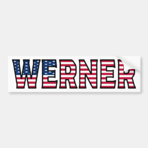 Werner Name Vorname USA Aufkleber Sticker Auto Autoaufkleber